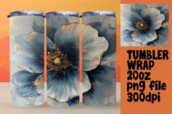 Whimsical Garden: 3D Floral Tumbler Art Product Image 1