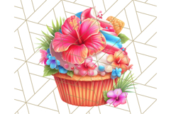 Bright Summer Cupcake PNG Clipart, Colorful Cupcakes Product Image 5