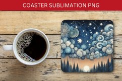 square coaster - swirly cloud Product Image 1