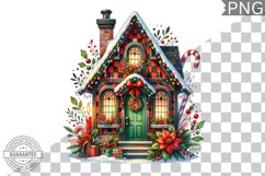 Christmas House Sublimation - Clipart PNG Design Product Image 1
