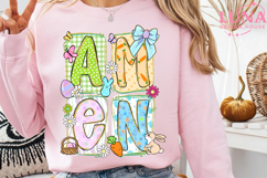 Preppy Amen PNG, Coquette bow Amen Png, Preppy Easter png Product Image 4
