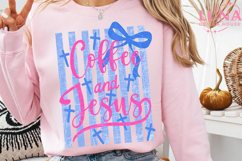 Coquette Coffee and Jesus Png, Retro Christian Png Product Image 3