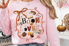 Colorful Boho Floral Bookworm Png, Bookish Png, Preppy Book Product Image 4