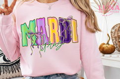 Brushstroke Mardi Gras PNG, Fleur De Lis Coquette PNG, Product Image 6