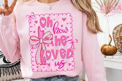 Oh How He Loves Us Png, Glitter Valentine png, John 3:16 png Product Image 5