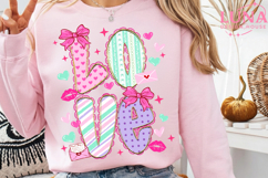 Preppy Valentine's Day love PNG, Coquette Valentine PNG Product Image 6