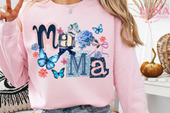 Floral Mama Png, Trendy Mom png, Mother Png, Cool Mama Png Product Image 4