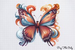 Smoke Butterflies Clipart PNG Product Image 1