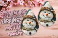 Gorgeous Teardrop Design for Sublimation , Snowman Product Image 1