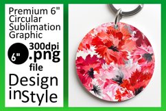 Stylish Floral Round Sublimation Assortment Product Image 1