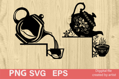 SVG tea corners for doors, tea corners for doors, SVG home Product Image 1
