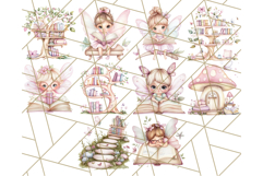 Bookish Fairy PNG Clipart, Whimsical Reading Elements Png Product Image 9