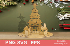 Christmas decor, SVG Christmas trees, multi-layer cutting, Product Image 1