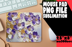 Luminous MOUSE PAD Creative PNG, 3D Flower Product Image 1