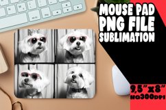 Delightful Puppy Image Sublimation Mouse Pad Template for Cu Product Image 1