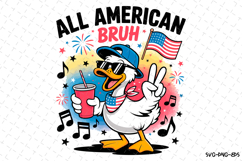 All American Bruh svg Design | Svg Files for Cricut Product Image 1