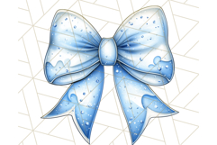 Watercolor Summer Bow Clipart PNG, Coquette Bright Bow Png Product Image 5