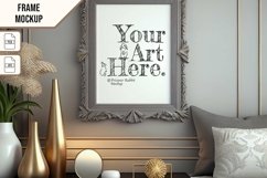 Wooden Frame Smart Mockup PSD &amp; JPG Template Graphic Product Image 1
