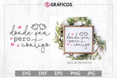 Donde sea pero contigo SVG - Frases de boda, novios Product Image 1