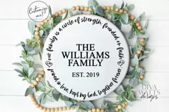 Our Family Is A Circle Of Strength Founded On Faith - SVG Product Image 1