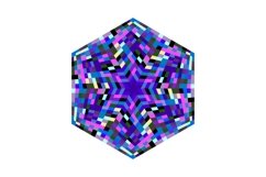 6 Mosaic Pattern Hexagons Product Image 4