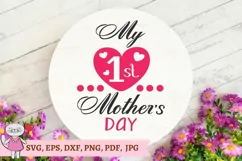 My first mother's day SVG PNG EPS DXF, for girl Product Image 4