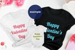 Valentine's day Black & White t-shirts Baby bodysuit Mockup Product Image 3