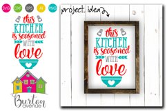 This Kitchen is Seasoned with Love SVG File Product Image 1
