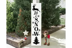 Christmas Porch Sign SVG, Let it snow SVG, Christmas Svg, Product Image 3