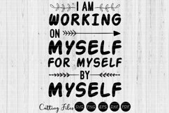 Working on myself | Motivational | SVG Cut files | Product Image 2