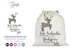 Weihnachtswünsche SVG | Weihnachten SVG Hirsch Product Image 1