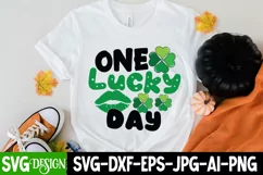 one lucky Day SVG Cut File,one lucky Day SVG Quotes Product Image 2