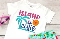 Island cutie summer SVG | Girls tropical SVG Product Image 2