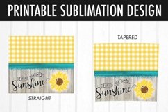 20 oz. Skinny Tumbler Sublimation | Sunflower | Sunshine Product Image 3