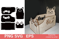 Digital file, organizer for cat food bags, carved organizer Product Image 1