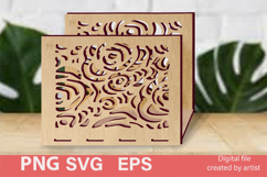 Carved napkin holder SVG, napkin organizer SVG, home decor, Product Image 1