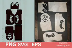 Digital file, dog food bag organizer, carved organizer EPS Product Image 2