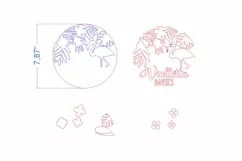 Baby Name Sign SVG Flamingo. Laser cut files for Glowforge Product Image 4