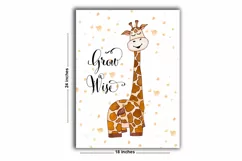 Watercolor Giraffe Posters | Set of 3 Prints | Stand Tall Product Image 3