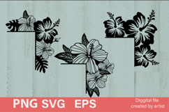 SVG flower door corners, SVG bird golok door corners, SVG Product Image 1