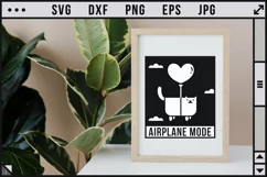 Airplane mode - Funny Cat SVG | Cat lover SVG Product Image 2