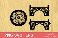 flower stand svg, stand laser cut, stand svg, cut file Product Image 2