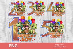 birthday dinosaurs png, birthday dinosaurs, birthday bundle Product Image 1