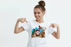 Christmas gnome png ho ho ho christmas deer sublimation Product Image 2