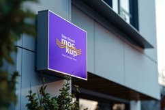 Sign Board Mockup on Building Wall Product Image 1