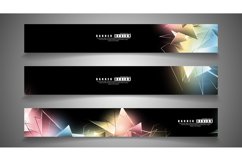 banner collection. abstract background with luminous Product Image 1