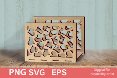 Carved napkin holder SVG, napkin organizer SVG, home decor, Product Image 1