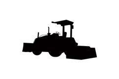 Bulldozer Silhouette Product Image 1