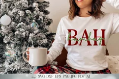 Bah Humbug SVG | Christmas SVG | Funny SVG | dxf and more! | Product Image 2