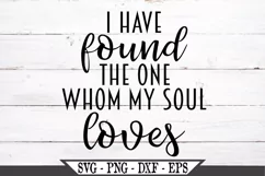I Have Found The One Whom My Soul Loves SVG Product Image 1